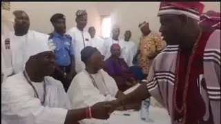 OONI OF IFE, ALAAFIN OYO, OLUBADAN, DEJI, SOUTHERN TRADITIONAL RULERS IN IPERU FOR SECURITY MEETING