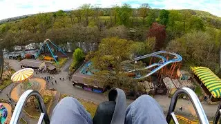 Venom Tower Drop 4K On Ride POV - West Midland Safari Park