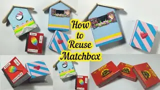 🎀Как использовать старый спичечный коробок🎁 | сделать брелок | с милым подарком🎁 внутри | Мини-дневник | #Matchbox