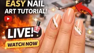 LIVE Nail Art 💅 | Simple Design Step by Step | Chat With Me