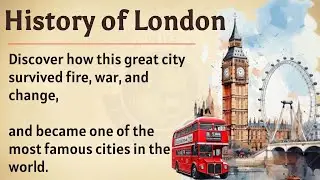 History of London 🇬🇧 || Learn English Through Story || Graded Reader || English Listening Practice ✅