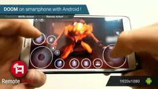 Playing 2016 DOOM on Android smartphone with Mirillis Remote Action! app