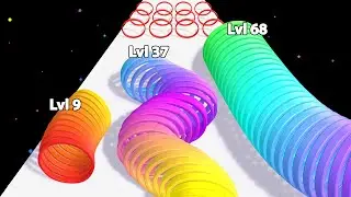LEVEL UP 'Circles Stack Run' - ASMR Gameplay (Freeplay)