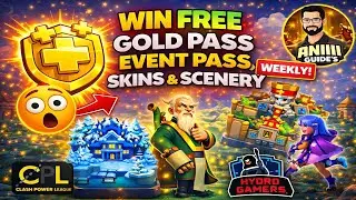 Win free Gold Pass, Event Pass, Skins & Scenery every week 😱 | Clash of Clans