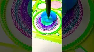 Hypnotic Spiral Geometry Art ✍🏻 #spirograph #oddlysatisfying #art #viral #shorts #spirographsati