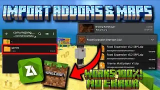 How to Import Addons & Maps in MCPE 1.20+