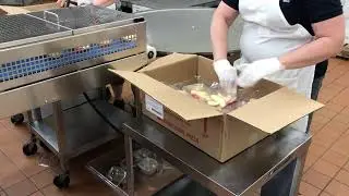 School Food Service - Tray Sealing Line for Apple Slices