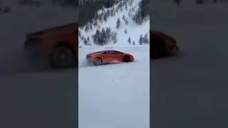 Lamborghini Aventador 🔥|| snow drift 🔥|| #lamborghini#driftcars