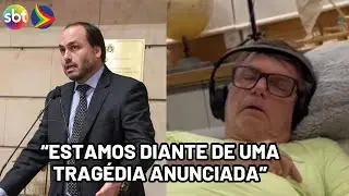 Carlos faz apelo ao divulgar v&iacute;deo de Bolsonaro com crise de solu&ccedil;o