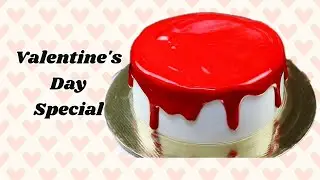 Simple & Easy Valentine's Day Cake Design | Cook with Kousy