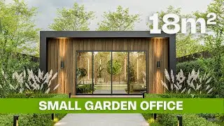 Inside the Perfect Small Garden Office with Built-in Home Gym