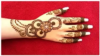 Simple Arabic Mehndi Design for Front Hand 🌸 Easy & Stylish Mehndi Tutorial 2026