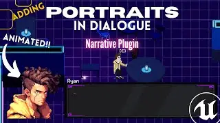 Adding dynamic PORTRAITS to your dialogue system in 2d game | Narrative Plugin | UE5 | Unreal Engine