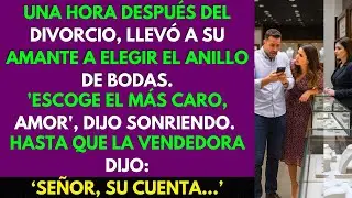 Una Hora Después Del Divorcio, Llevó a Otra a Comprar El Anillo de Boda. Su Cuenta Estaba...