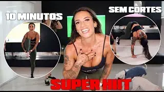 TREINO HIIT EM CASA 10 MINUTOS | MATADOR DE CALORIAS COM ALINE ANTIQUEIRA
