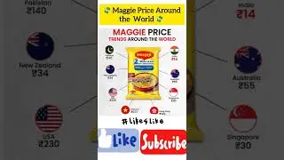 Prices of Maggie in different Countries.#maggi #food #world #price #nestle #ideas  #shorts #itc