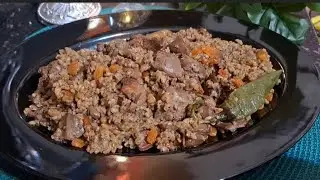 فريك بالكبد والقوانص سهل جدا وطعمه تحفه 