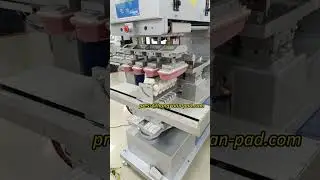 Egg Carton 4 colour pad printing machine #eggcarton #4colour #padprintingmachine #padprinter #print