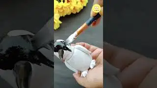 Penguin//Reuse of glass bottle...To watch full video please visit my channel #shorts #diy #ytshorts
