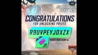 Today redeem code of rampage#Shorts