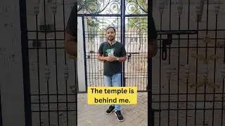 In front of, behind, beside, inside, Under | Prepositions in English | Spoken English #shorts#viral