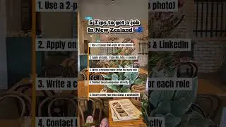 Tips to get a job in New Zealand #newzealandjobs #movingtonewzealand #livinginnewzealand