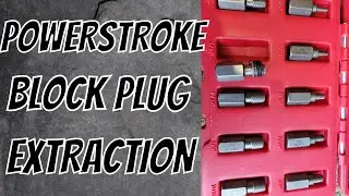 Извлечение заглушки блока цилиндров PowerStroke 7.3/ИНСТРУМЕНТЫ MAC
