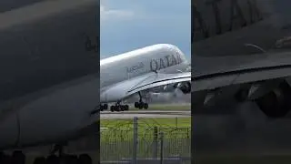 Qatar Airbus A380 #airbus #qatarairways #heathrow