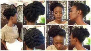Bantu Knot Updo In Natural Hair and Giveaway