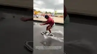 Riding on Water with a Hoverboard #shorts