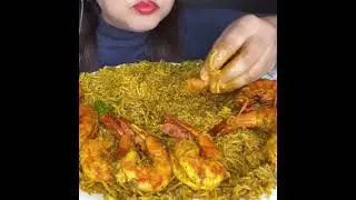 SPICY CHICKEN FRY,🔥 MUTTON CURRY,PRAWN BIRIYANI 🌶️ EATING CHALLENGE #asmr #basmatirice