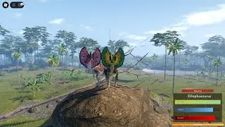 surviving as dilo but we cant leave grand plains!(fallen ashes part 1) #viral #dinosaur #survival