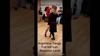 Argentine Tango group class | Beginner Lvel | Full Left turn  #nyc #argentinetango #tango #dance