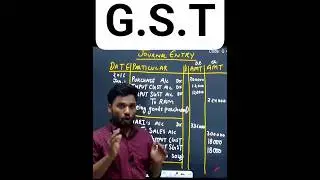 G.S.T Journal Entries कैसे बनाएं | #gst #account #shortsfeed