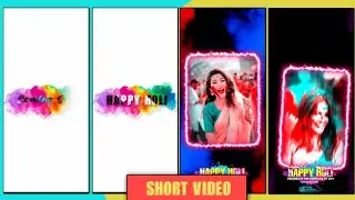 New Trending holi video editing 2022 ||Holi status making in alight motion 2022