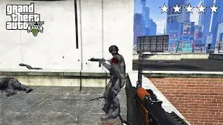 GTA 6 - Franklin’s FIRST PERSON FIVE STAR COP BATTLE (GTA V Funny Moments)
