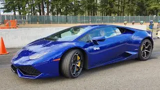 Driving Lamborghini Huracan at Pacific Raceways