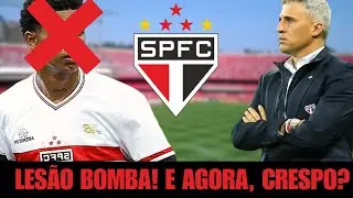 URGENTE! Craque da Copinha se machuca, Crespo em ALERTA e S&atilde;o Paulo vive DRAMA vs Flamengo AGORA!!!!