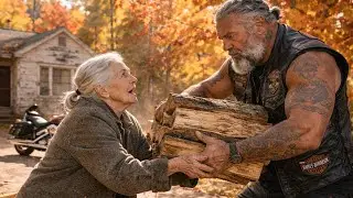 Lonely Biker Saw This Old Woman Struggling &mdash; His Next Move Left the Town in Shock