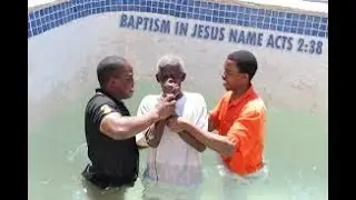 Baptized in the name of Jesus, not the father, son and holy ghost