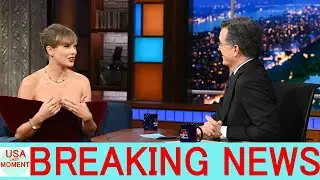 Colbert asks Taylor Swift is she has 'any advice' for him after 'Late Show' is canceled