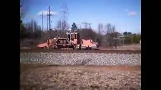 12 Years Ago: NS MOW ON SIDING Ballast Regulator & Track Tamper Longview, NC 1 19 14 NICE!!