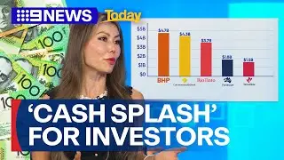 $38 billion dividend 'cash splash' for Australian investors | 9 News Australia