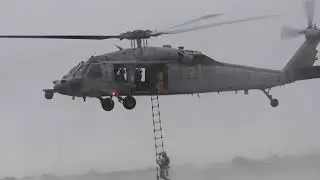 US Navy MH-60S Sea Hawk CSAR training with USAF Special Forces