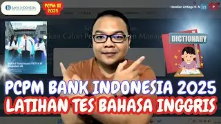 Tes Bahasa Inggris PCPM BI 2025 Latihan Soal TBI PCPM BI angkatan 40 tahun 2025  #BI #PCPMBI