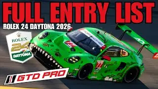 2026 Rolex 24 at Daytona: EVERY GTD Pro Team & Driver Confirmed (Full Entry List)