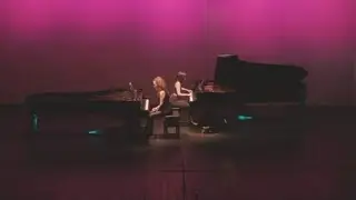Invierno Porteño a 2 pianos - Piazzolla  (Fragmento de concierto). Lilia Salsano & Daniela Salinas 