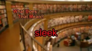 What does sleek mean?
