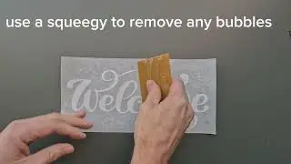 Vinyl lettering  application