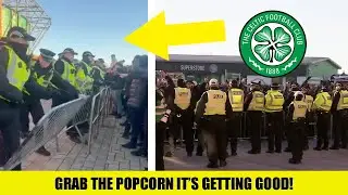 Celtic Fans Clash With Police Outside Stadium as MELTDOWN Erupts Following Rangers Win!